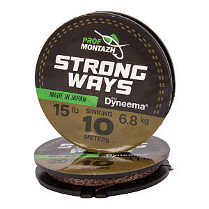 Поводочний матеріал Profmontazh Strong Ways Black Brown 15Lb 6.8кг