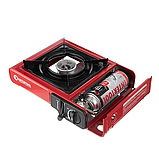 Плитка газова одноконфорочна, п'єзопідпалювання, під газові балони бутан і пропан-бутан INTERTOOL GS-0001, фото 5