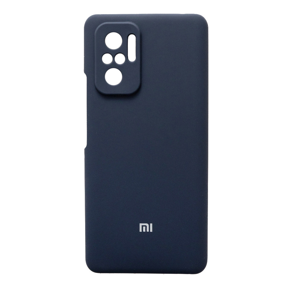 Чохол Silicone Case Premium для Xiaomi Redmi Note 10 / Note 10S NEW Dark Blue (Закритий низ)