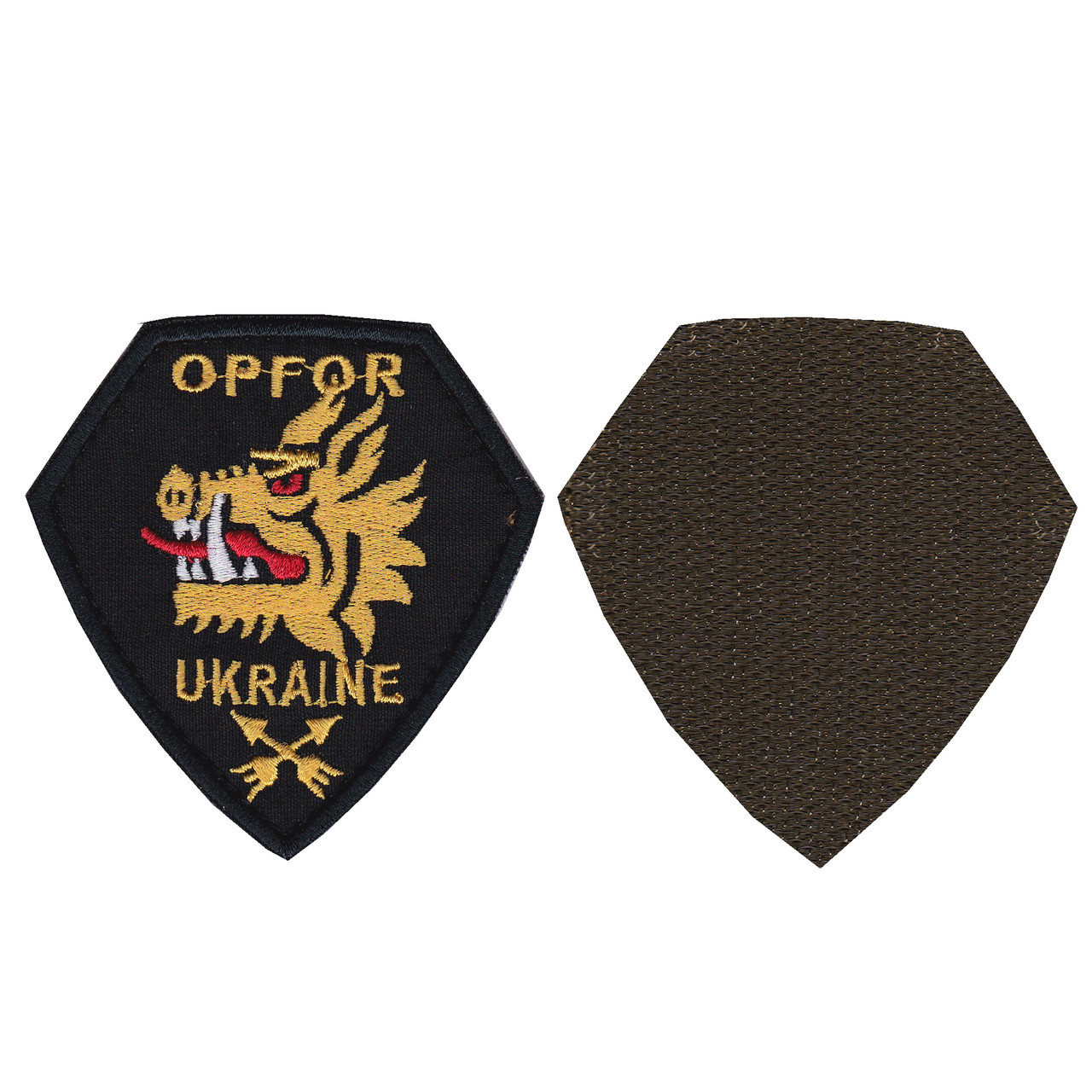 Шеврон військовий / армійський, 214-й ОСБ окремий спеціальний батальйон OPFOR, ЗСУ. 9 см * 7 см, фото 1