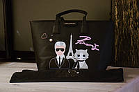 Karl Lagerfeld Shopper 98KW3013 сумка женская черная. Оригинал.
