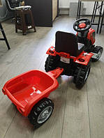 Дитячий педальний велосипед трактор із причепом для дітей Веломобіль дитячий педальний від 2 років MICROMAX