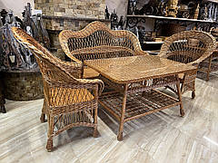 Плетені меблі з лози. Набір "Крапля 1"