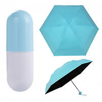 Мини зонт в капсуле Mini Capsule Umbrella blue , цена улет