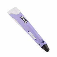 3D ручка PEN-2 UTM c LCD дисплеем и набором пластика Фиолетовый, цена улет