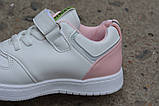 Модні дитячі кросівки Ashiguli для дівчинки білий рожевий р34 21.0 см, фото 7