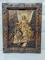 Икона Ангел Хранитель, икона из дерева 44х34см