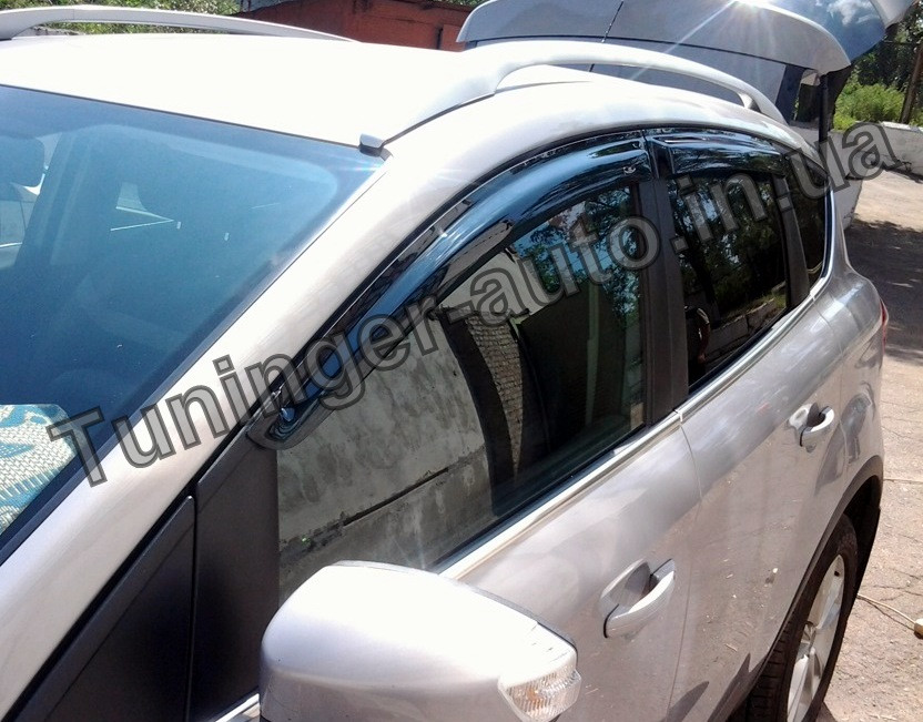 Дефлектори вікон (вітровики) Ford Kuga 2008-2012 (Hic)