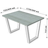 Стіл обідній, кухонний "БІНГО Лайт" з металевими ніжками ТМ "Метал Дизайн", фото 6
