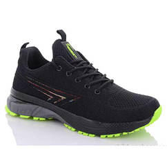 Кросівки чоловічі чорні р.44 Bonote текстиль