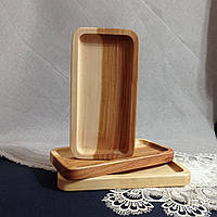 Деревянная тарелка 24х12 см. для подачи из черешни