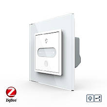 Розумний сенсорний прохідний димер Livolo білий ZigBee (VL-C7FC1SDZ-2WP)