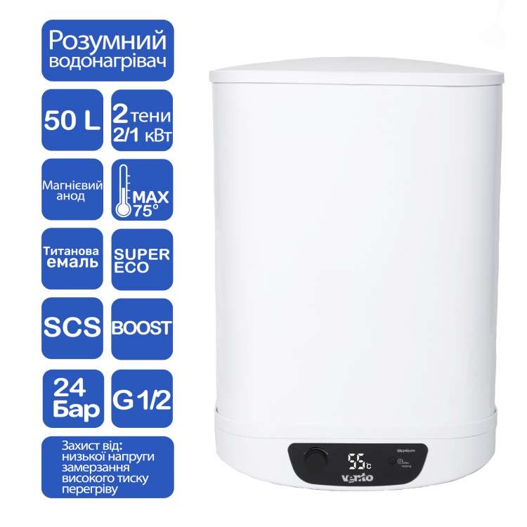 ВОДОНАГРІВАЧ Ventolux EWH 50 DBS, фото 1