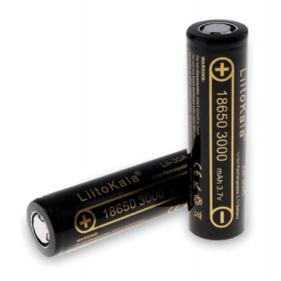 Аккумулятор 18650 3000mah Li-Ion, (2850-3250mah), 3.7V (2.75-4.2V ...