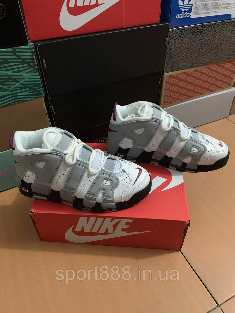 Eur36-46 кросівки Nike More Uptempo 96 білі