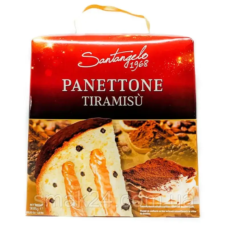 Панеттоне Santagelo PANETTONE alla creme Tiramisu 908г Италия - фото 1 - id-p1148629852