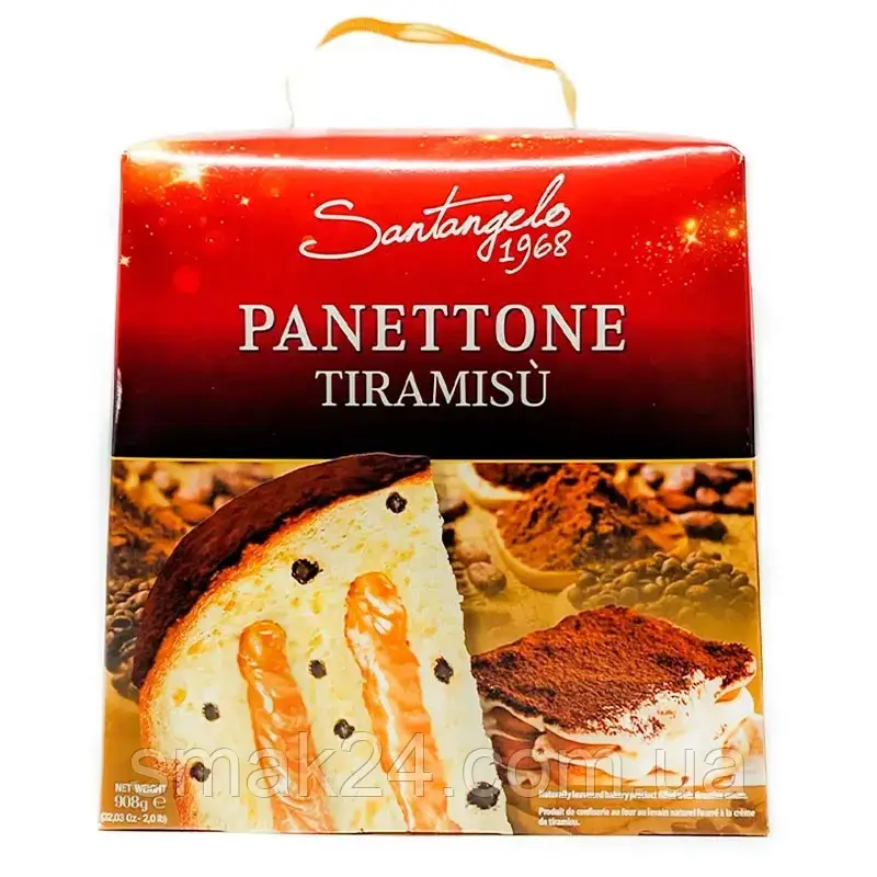 Панеттоне Santagelo PANETTONE alla creme Tiramisu 908г Италия - фото 1 - id-p1339666322