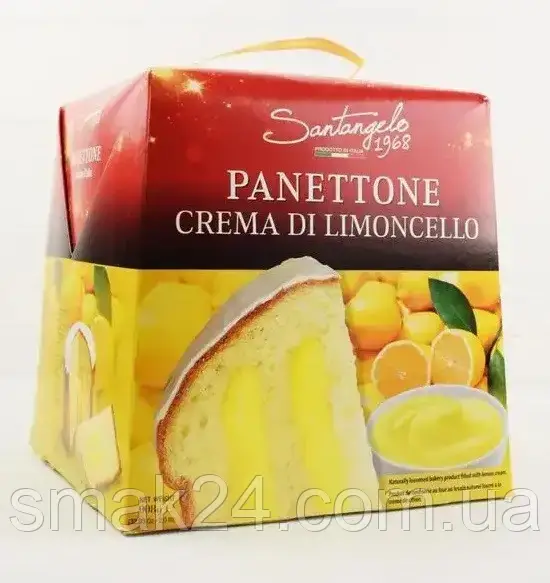 Панеттоне Santagelo PANETTONE alla crema di limone 908г Италия - фото 1 - id-p1148614677