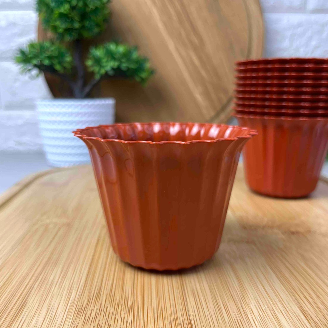 Маленький теракотовий горщик для квітів 9 см Астра №09 Польща