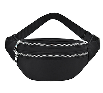 Сумка на пояс на 2 відділа/ Бананка через плече / Поясна сумка спортивна / Сумка бананка міська