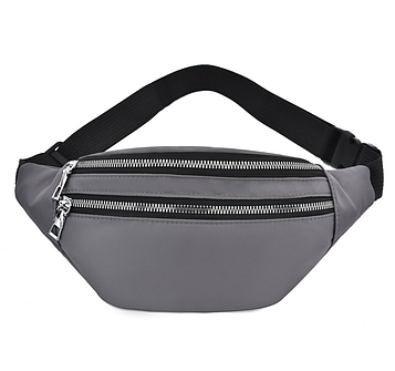 Сумка на пояс на 2 відділа/ Бананка через плече / Поясна сумка спортивна / Сумка бананка міська