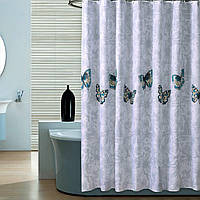 Тканевая шторка для ванной и душа Butterflies 180x200 см (ZVR)