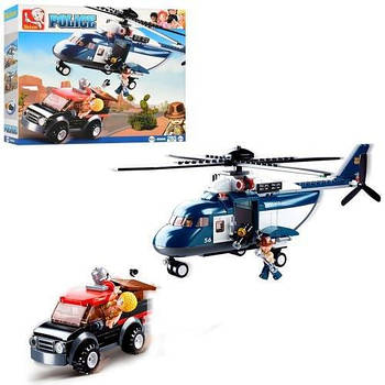 Конструктор Слубан "Большой полицейский вертолет" M38-B0656 G-Rich