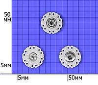 Кнопки пришивные с ажурным пластиком 20мм (20шт)