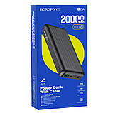 Powerbank BOROFONE BJ3A Minimalist 20000mAh black, фото 5