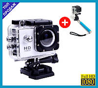 Экшн камера Sports D6000 A7 Action camera водонепроницаемый бокс А 7 Waterproof 30m + Подарок! Идеально