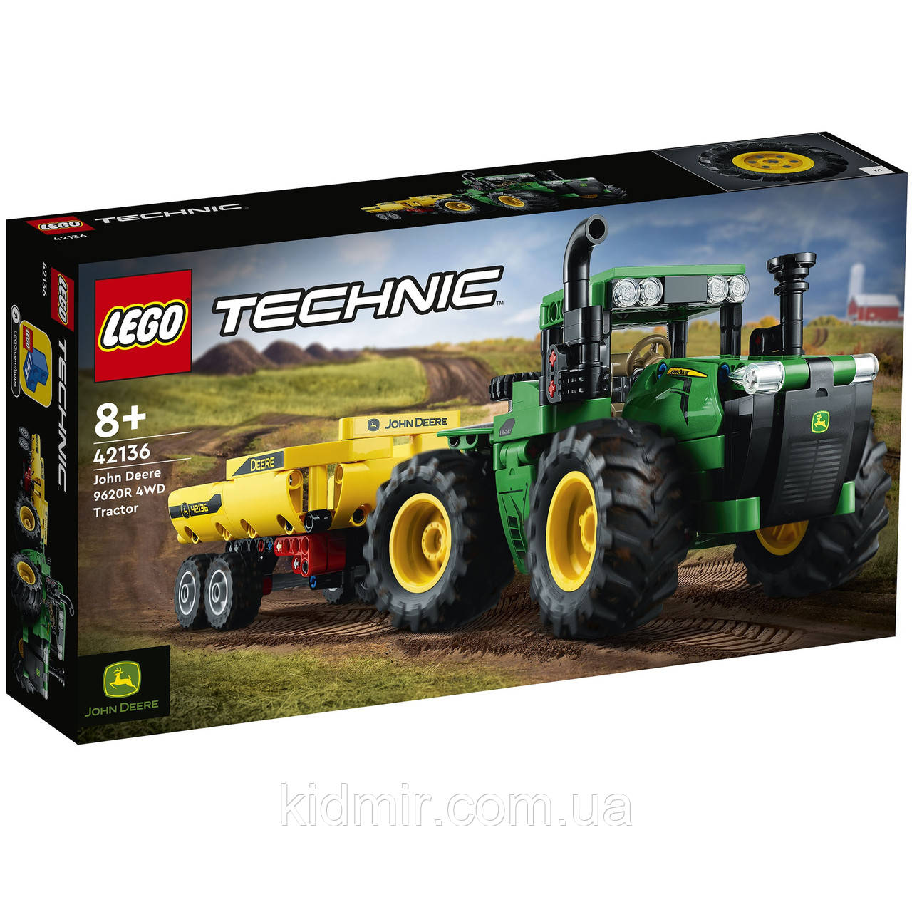 Конструктор LEGO Technic 42136 Трактор John Deere 9620R 4WD, фото 1
