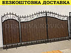 Ковані ворота з профнастилом, фото 10