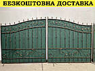 Ковані ворота з профнастилом та каліткою, фото 5