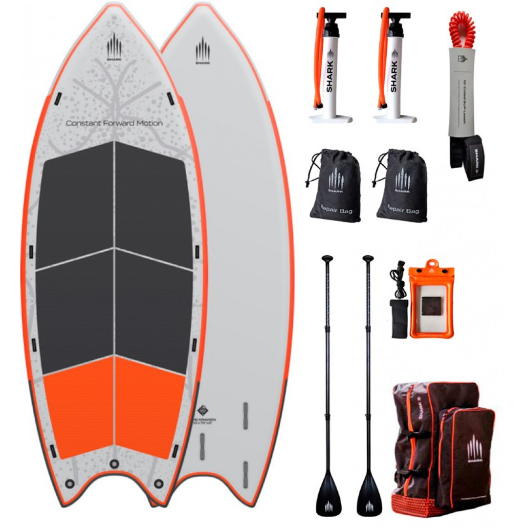 Сапборд Shark Whale 18' x 78" x 8" — надувна дошка для САП серфінгу, sup board