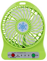 Мини вентилятор Portable Fan настольный, переносной Зеленый! Качество