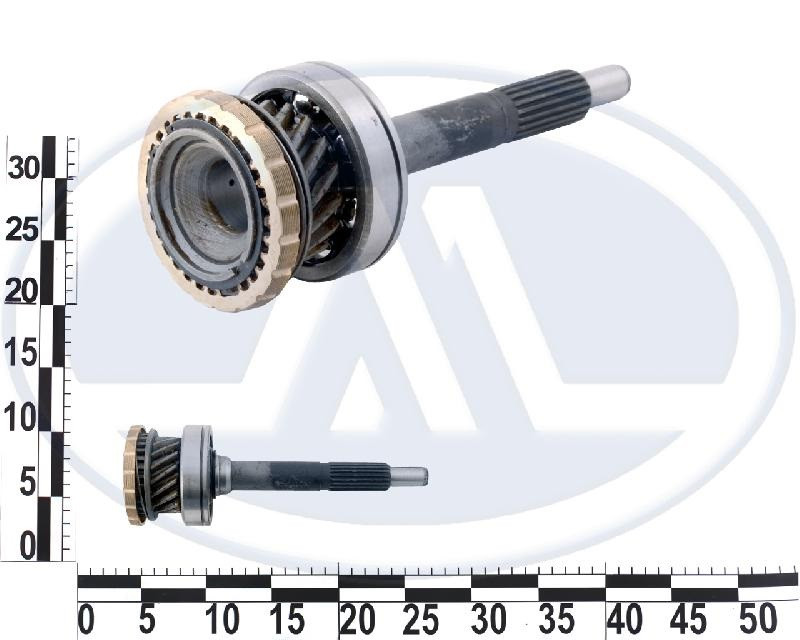 Вал первинний КПП ВАЗ 2105 5-ступеневий у складі (з вінцем, підшипником) (18 зуб), фото 1