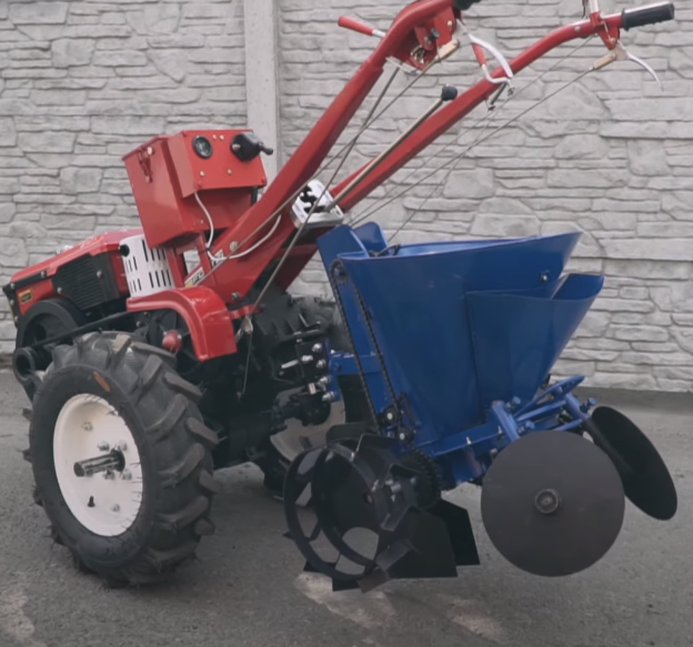 Сажал для мотоблока + бункер для добрив KC8, фото 1