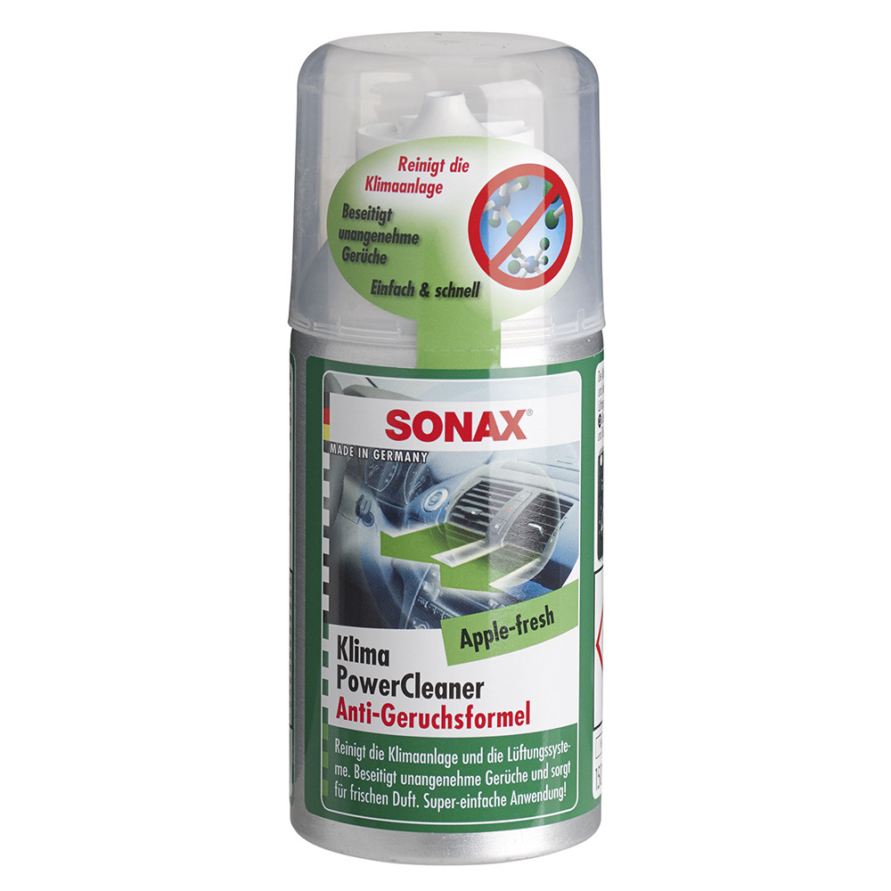 Очисник кондиціонера антибактеріальний 100 мл SONAX KlimaPowerCleaner AirAid — apple fresh (323200)