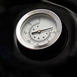 Гриль вугільний Time Eco TE-2014-1 портативний на колесах з термометром, гриль-барбекю,Чорний, фото 5