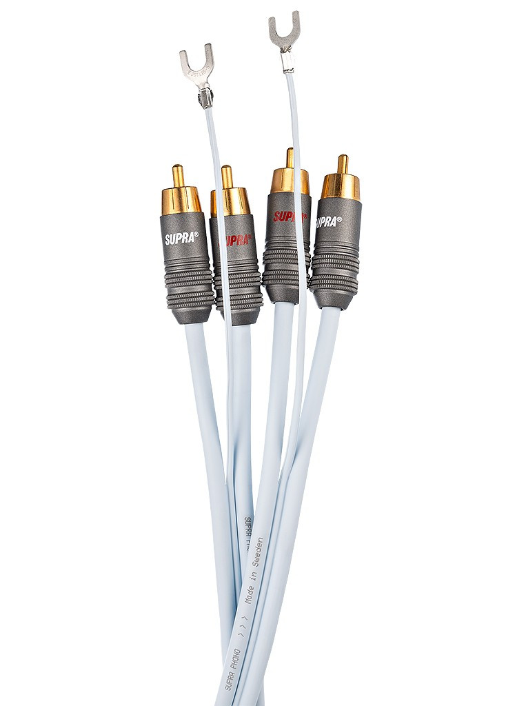 Фонокабель SUPRA PHONO 2RCA-SC BLUE 1м