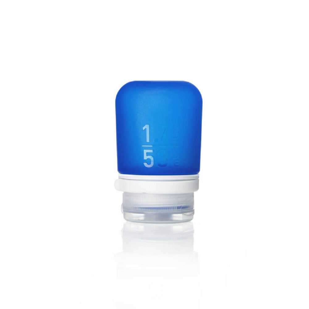 Силиконовая бутылочка Humangear GoToob+ Small aqua (блакитний) - фото 9 - id-p1811961986