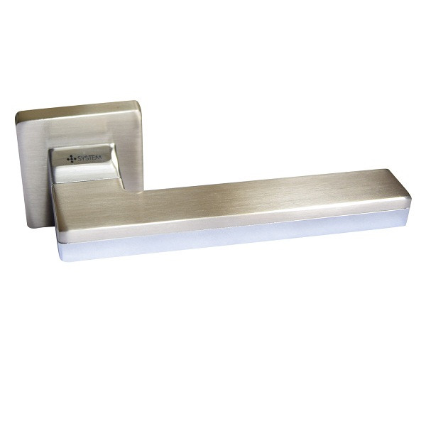 Ручка дверна System LARISSA 100RO11 NBM-CR/NBM, фото 1
