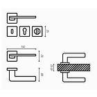 Ручка дверна System GIADA 110RO11 NBM, фото 4