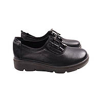 Туфли женские Renzoni черные натуральная кожа, 40