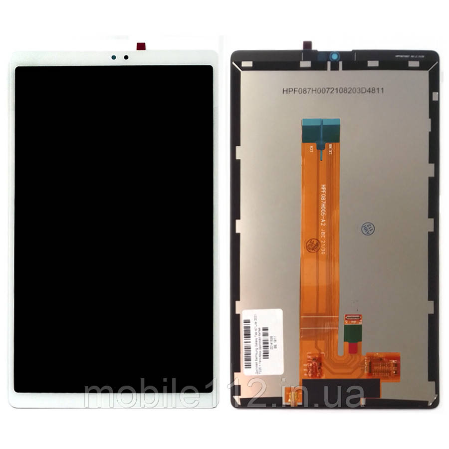 Екран (дисплей) Samsung Galaxy Tab A7 Lite 2021 T225 T220 з тачскріном білий оригінал Китай LTE