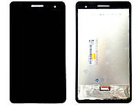 Экран (дисплей) Huawei MediaPad T1 7.0 T1-701u + тачскрин черный (оранжевый разъем)