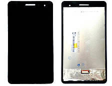 Екран (дисплей) Huawei MediaPad T1 7.0 T1-701u з тачскріном чорний (помаранчевий роз'єм)