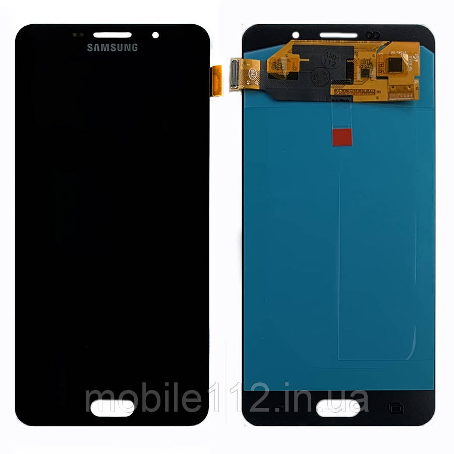 Екран (дисплей) Samsung Galaxy A7 2016 A710F з тачскріном чорний OLED