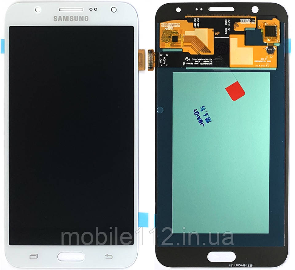 Екран (дисплей) Samsung Galaxy J7 2015 J700 з тачскріном білий OLED Big LCD