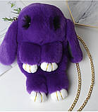 Плюшева сумка Зайчик 33 см Капучино Хакі, фото 7